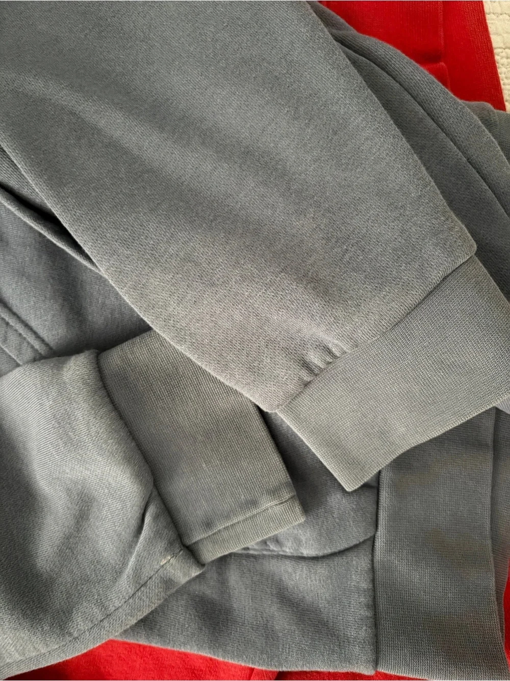 adidas Trefoil Pullover Hoodie in Dusty Blue